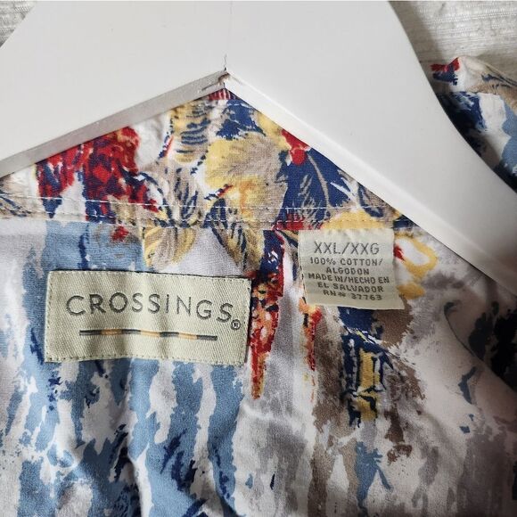 Crossings mens Hawaiian button up shirt - Picture 3 of 3